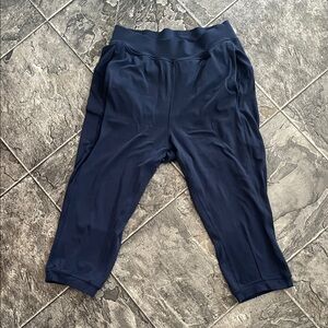 LULULEMON Navy Blue Cropped Athletic Yoga Activewear Legging Jogger Sporty Pants